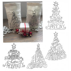 Stickserie ITH - 6 Lichtbeutel Wunschbäume in bis zu 4 Größen